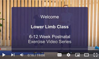 Postnatal exercise videos - 4 Lower Limb 