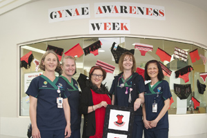 Midwives celebrating Gynae awareness week
