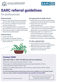 SARC referral guidelines