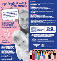 Young Mums course flyer